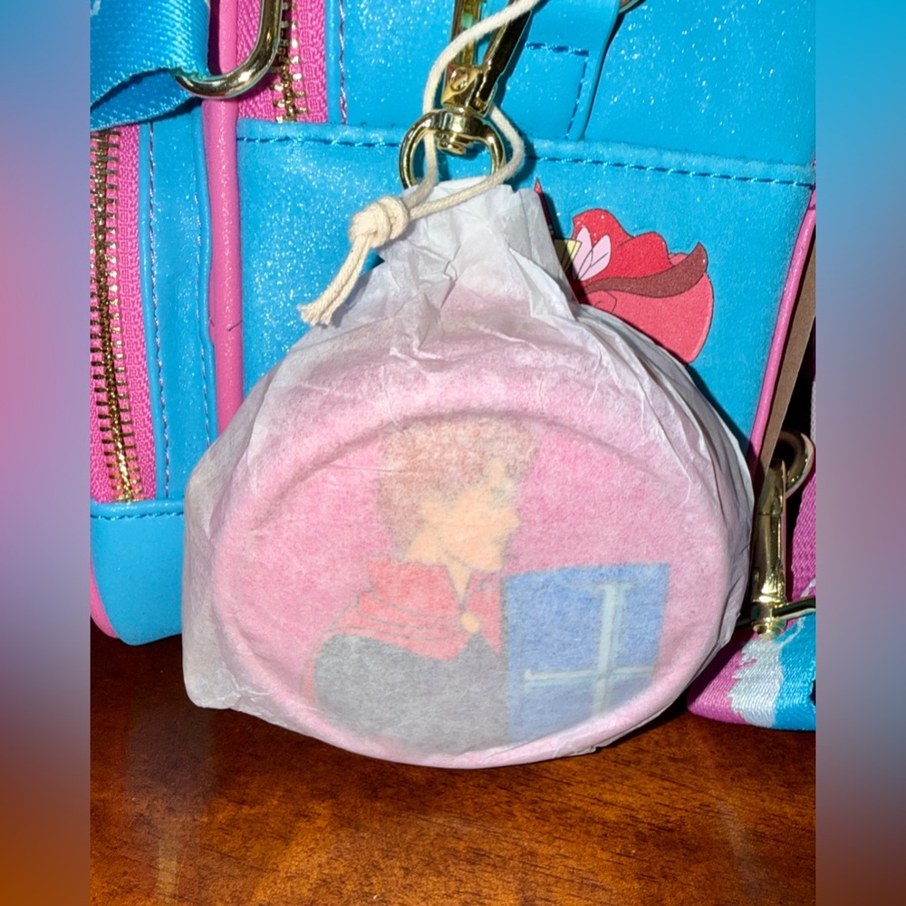 Loungefly Make it Pink Make it Blue Sleeping Beauty Convertible Mini Backpack - Picture 6 of 10
